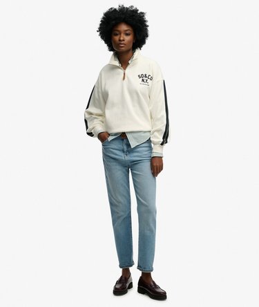 Sweat Country Club Appliqu&eacute; Demi-Zip Image 3