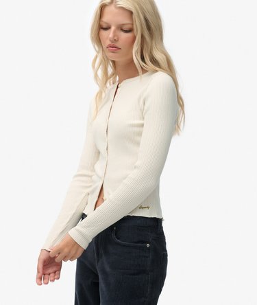 Athletic Essentials Ribbed Cardigan Image 2