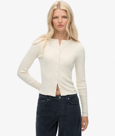 Athletic Essentials Ribbed Cardigan Image 1