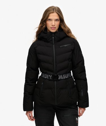 Luxe Belted Ski Padded Jacket Image 1