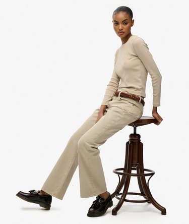 Mid Rise Flare Jeans Image 2