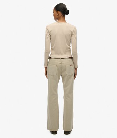 Mid Rise Flare Jeans Image 6