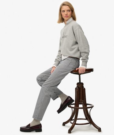 Mid Rise Straight Stripe Pant Image 2