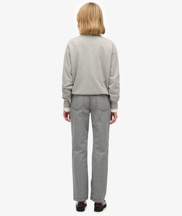 Mid Rise Straight Stripe Pant Image 6