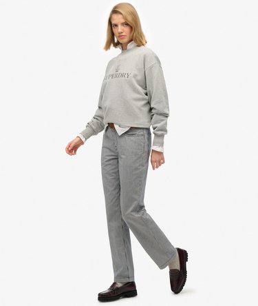 Mid Rise Straight Stripe Pant Image 1
