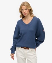 Oversized V Neck Jumper