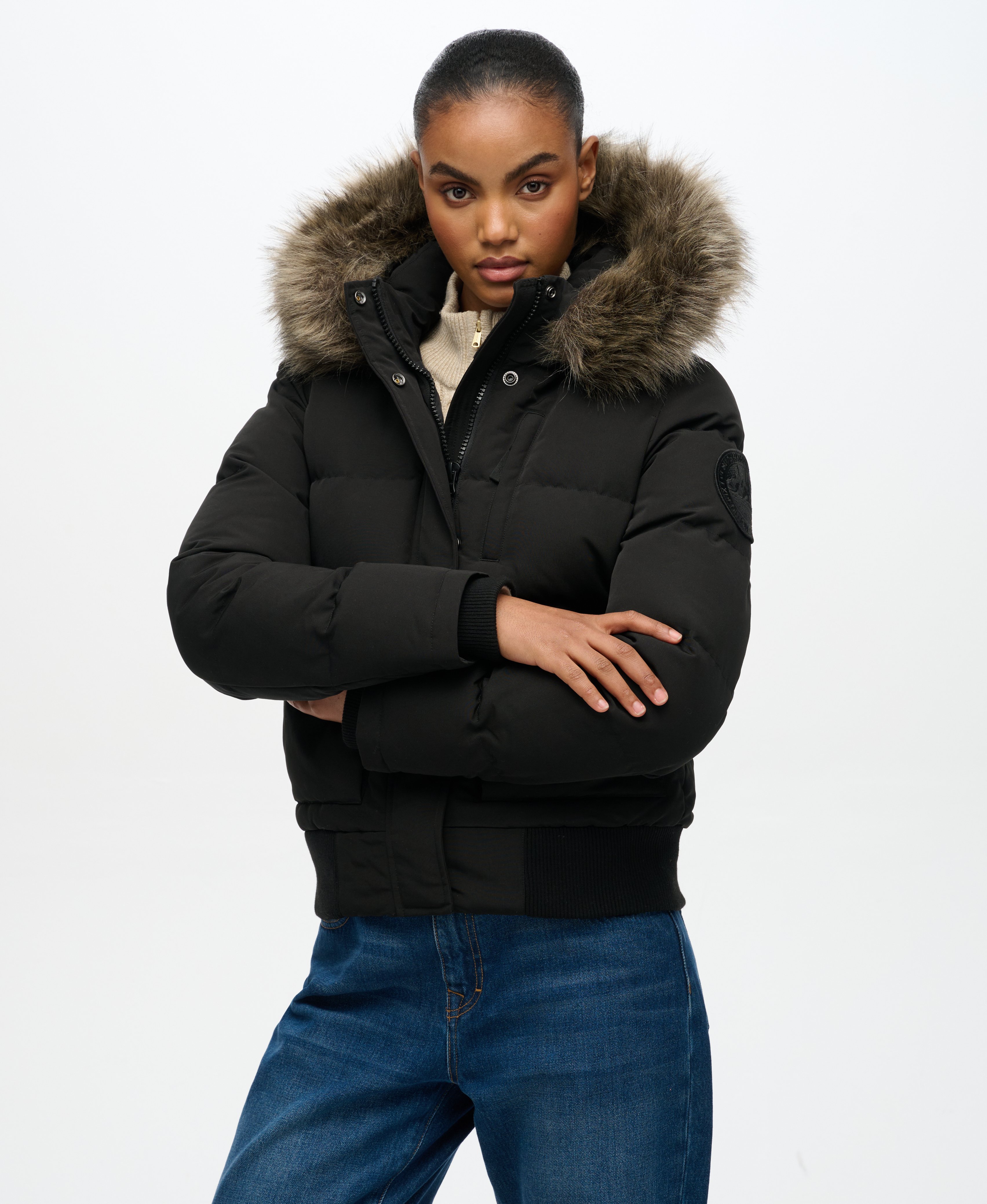 superdry everest hooded bomber jacket