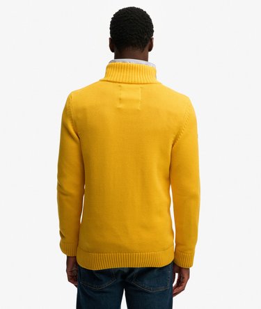 Cotton Half Zip Knit Jumper Image 5