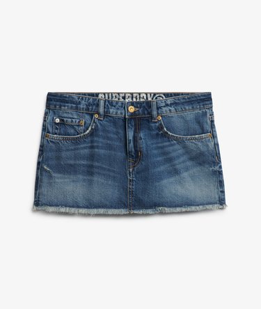 Denim Mini Skirt Image 8