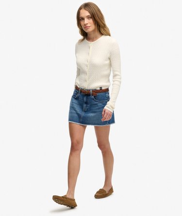 Denim Mini Skirt Image 3