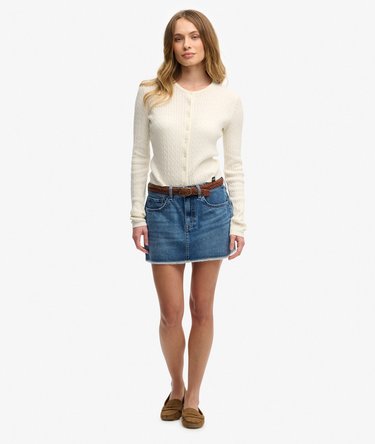 Denim Mini Skirt Image 1