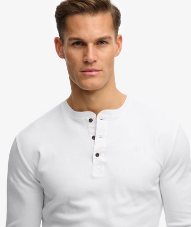 Vintage Logo Langarmshirt mit Knopfleiste Image 4