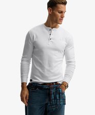 Vintage Logo Mid Weight Long Sleeve Half Button