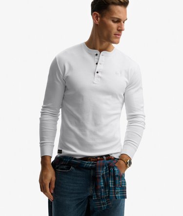 Vintage Logo Langarmshirt mit Knopfleiste Image 2