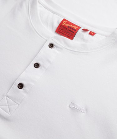 Vintage Logo Langarmshirt mit Knopfleiste Image 6