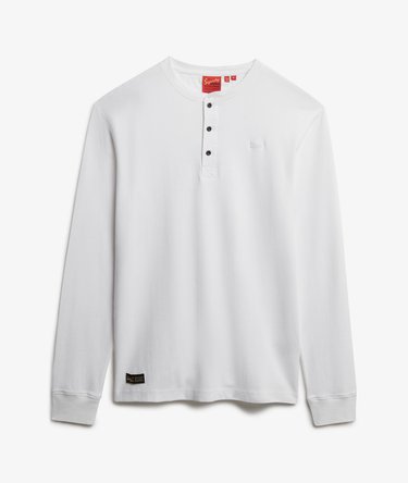 Vintage Logo Langarmshirt mit Knopfleiste Image 7