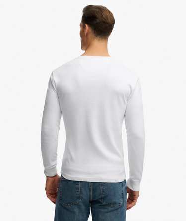 Vintage Logo Langarmshirt mit Knopfleiste Image 5