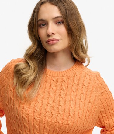 Slouchy Cable Knit Jumper Image 4