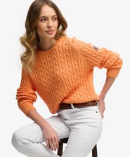 Slouchy Cable Knit Jumper