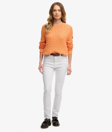 Slouchy Cable Knit Jumper Image 3