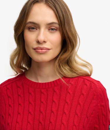 Slouchy Cable Knit Jumper Image 4