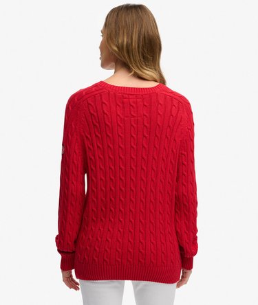 Slouchy Cable Knit Jumper Image 5
