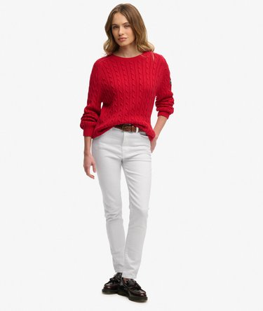 Slouchy Cable Knit Jumper Image 3