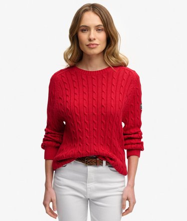 Slouchy Cable Knit Jumper Image 1