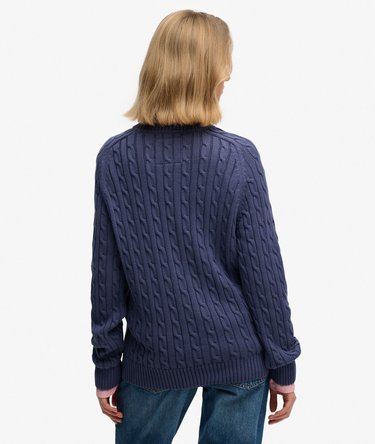 Slouchy Cable Knit Jumper Image 5