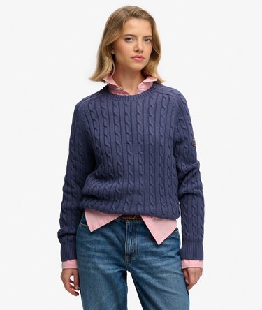 Slouchy Cable Knit Jumper Image 1