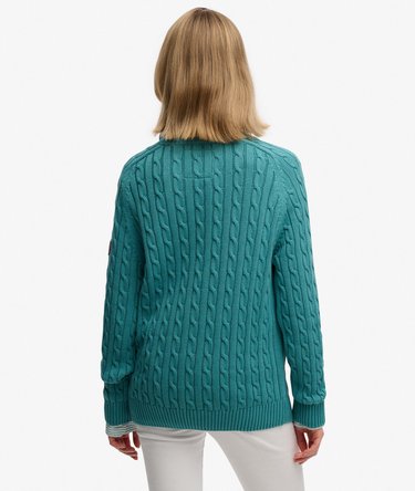 Slouchy Cable Knit Jumper Image 5