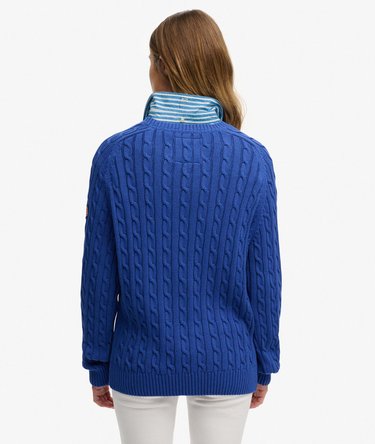 Slouchy Cable Knit Jumper Image 5