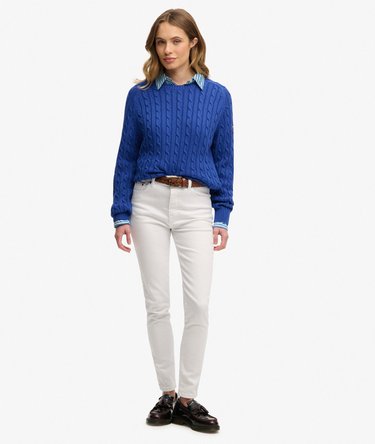 Slouchy Cable Knit Jumper Image 3