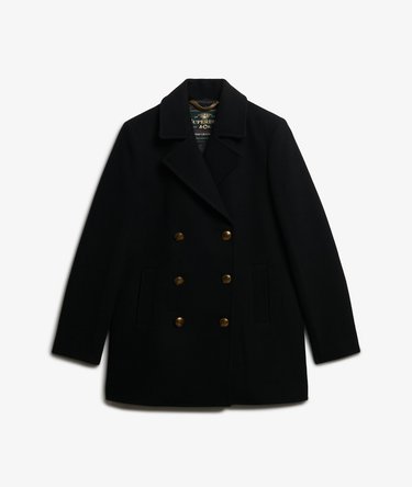 Double Breasted Pea Coat Image 7