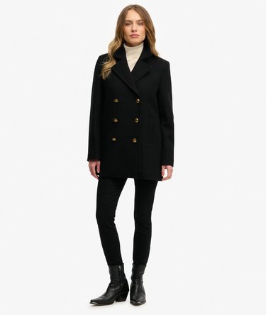 Double Breasted Pea Coat Image 3