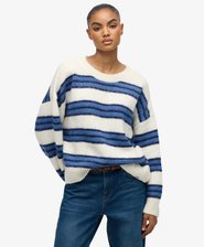 Slouchy Brushed Stripe Knit Jumper