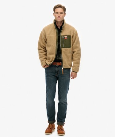 Kurtka Vintage Retro Borg z polaru Image 3