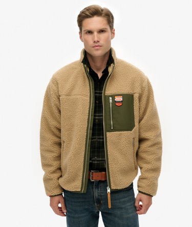 Kurtka Vintage Retro Borg z polaru Image 1