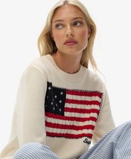 Athletic Essentials Americana Flag Crewneck Trui