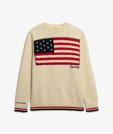 Athletic Essentials Americana Flag Crewneck Trui Image 6