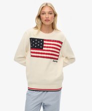 Athletic Essentials Americana Flag Crewneck Trui