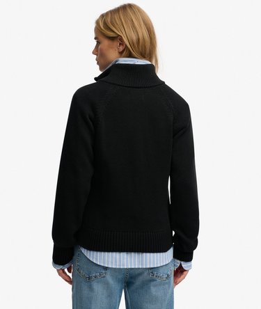 Essential Half Zip Knit Jumper Image 5