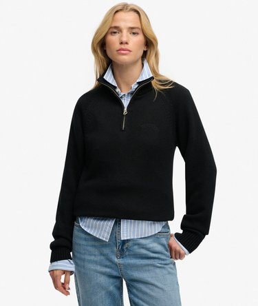 Essential Half Zip Knit Jumper Image 1