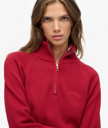 Essential Half Zip Knit Jumper Image 4