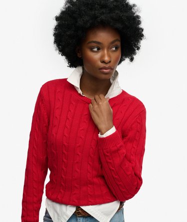 Pull en maille torsadée Essential Image 2