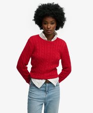 Pull en maille torsadée Essential