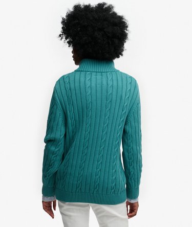 Slouchy Cable Half Zip Jumper Image 5