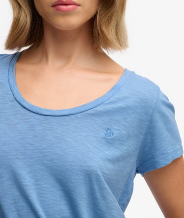 Studios T-shirt met laag uitgesneden ronde hals Image 2