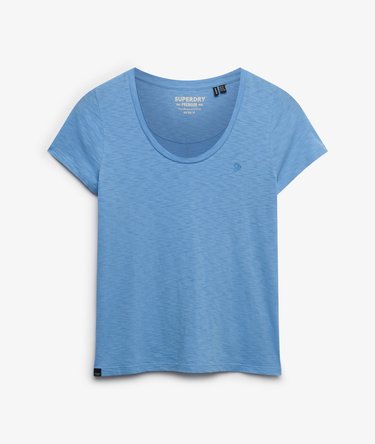 Studios T-shirt met laag uitgesneden ronde hals Image 6