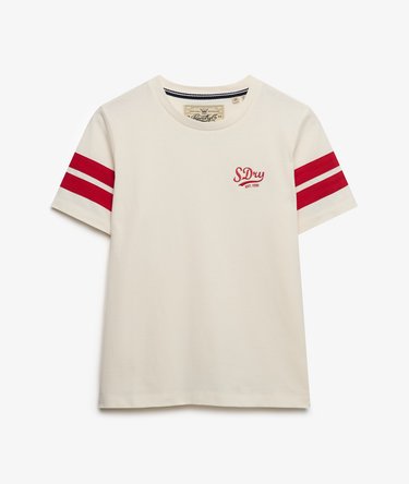 Varsity Stripe Script T-Shirt Image 6